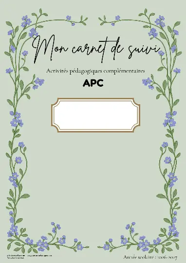 Carnet de suivi APC
